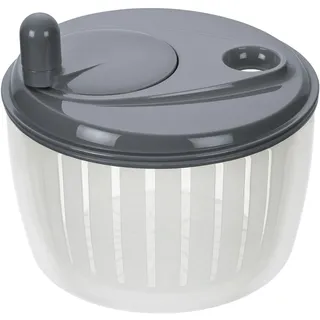 LURCH Salatschleuder mit Kurbel grau/weiß Kunststoff