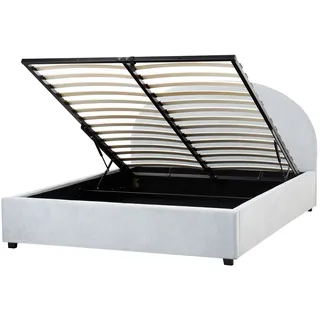 Beliani Bett mit Stauraum Stoff Vaucluse 160 x 200 cm