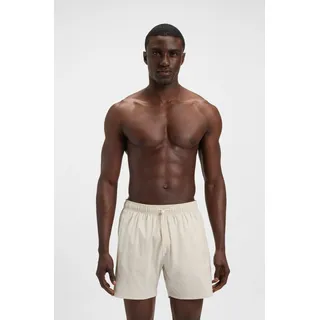 Badeshorts BOSS "Iconic", Herren, Gr. XL (54), N-Gr, weiß (open weiß 131), Microfaser, Obermaterial: 100% Polyester, Badehosen Badeshorts, mit Gesäßtasche