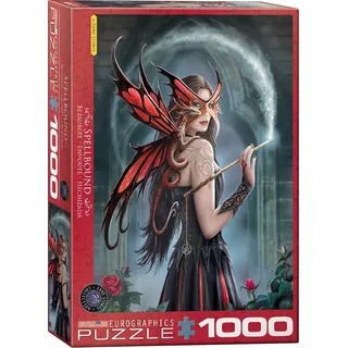 1000 Teile Puzzle - Puzzle - Anne Stokes - Im Bann der Drachenherrin + DeLuxe 3er Set Puzzle Zubehör