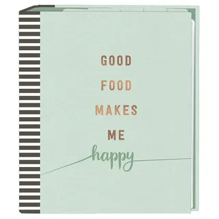 Moses Rezeptordner Gutes Essen DIN A5 | cook & STYLE Sammelordner mit Klarsichthüllen und Registertaschen | Zum Selberschreiben