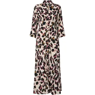 Yas YASSAVANNA Long Shirt Dress Blusenkleid Beige 42