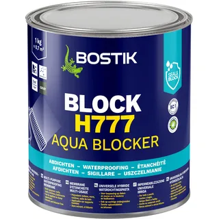 Bostik Gmbh Block H777 Aqua Blocker 1 kg Universalabdichtung und Feuchtigkeitssperre grau