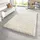Gr 2 beige Creme B 80cm H 45mm L 150cm Kunstfaser Teppiche Hochflor-Teppich meliert Shaggy dichter Flor Uni robust Langflor Wohnzimmer