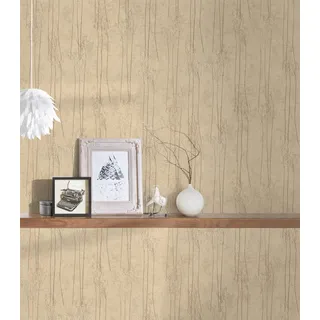 A.S. Création Skandinavische Pampasgras Tapete Schwedisch Braun Beige Vliestapete 386141 10,05x0,53m Made in Germany