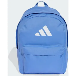 adidas Classic 3-Streifen Logo Rucksack Blue Fusion/White