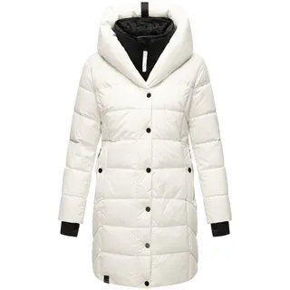 Navahoo Damen Winter Steppmantel Stepp Jacke Mantel Parka mit Kapuze Knutschilein