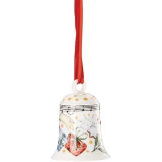 Hutschenreuther Sammelserie 2025 "Alle Jahre Wieder Porzellanglocke Weihnachtsglocke, 7 cm