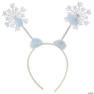 Beistle 20721 Weihnachten/Winter Kopf-Bopper, Fabric, Weiß/Hellblau