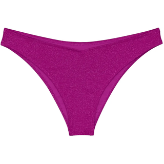 Bikini-Hose TRIUMPH "Summer Sunset Brazilian 01", Damen, Gr. 40, N-Gr, pink (raspberry juice), Glitzergarne;Microfaser, Obermaterial: 70% Polyamid, 16% metallisierte Fasern, 14% Elasthan, Badehosen Bikini-Hose, weicher Lurex
