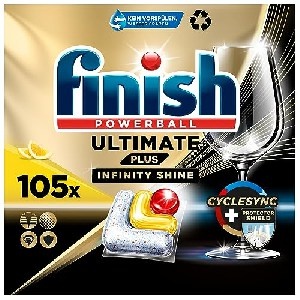 Finish Ultimate Plus Infinity Shine Citrus Spülmaschinentabs &#8211; 105 Stück um 16,83 € statt 25,26 €