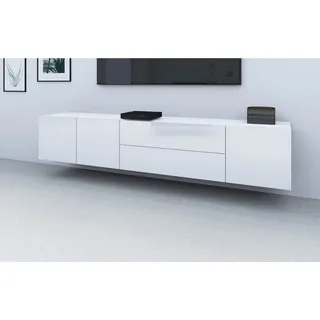 borchardt Möbel Lowboard »Sophia« Breite 190 cm, stehend und hängend montierbar, weiß