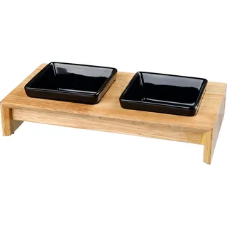 Trixie Napf-Set, Keramik/Holz - 200 ml