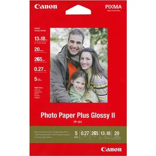 Canon PP-201 Fotopapier hochglänzend weiß, 10x15cm, 265g/m2, 50 Blatt