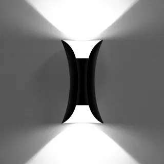 KAWELL 10W Kreativ Modern Wandleuchte LED Wandlampe Wasserdicht IP65 Aluminium LED Wandbeleuchtung Innen Außen für Badezimmer Schlafzimmer Treppen Eingang Flur Korridor Wohnzimmer