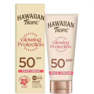 Hawaiian Tropic Glowing Protection Gesichts-Sonnenlotion Lotion LSF 50 50 ml