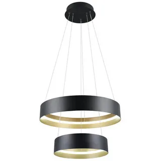 musterring leuchten LED-Pendelleuchte Loop Metall Schwarz