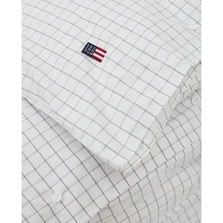 Lexington Bettwäscheset 260 x 240 + 2 x 50 x 90 cm kariert weiß grau