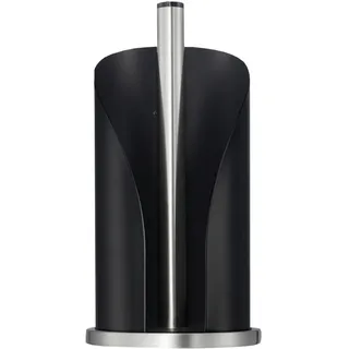 Wesco Papierrollenhalter Höhe ca. 30 cm", schwarz mattschwarz H:30cm Ø:15,5cm, Küchenrollenhalter, Küchenrollenhalter, für handelsübliche Küchenpapierrollen oder 2-3 Toilettenpapierrollen