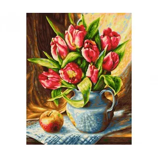 Schipper Malen nach Zahlen Tulpenstrauß 1 St. 24 x 30 cm mehrfarbig