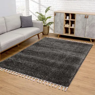 Carpet City »Pulpy 100« rechteckig 30 mm Höhe Läufer, weich, mit Fransen, uni, viele Größen, Wohnzimmer, Schafzimmer,