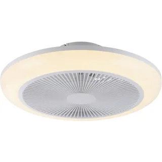 Deckenventilator , Kunststoff , 460 mm , 46x14x46 cm , Schutzklasse II (Schutzisoliert) , Fernbedienung, Farbtemperaturwechsler , Elektrogeräte, Kühlgeräte, Ventilatoren, Deckenventilatoren