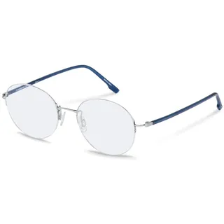 Rodenstock R7145 Rounded Brille - Silver / Dark Blue - 145/53 mm