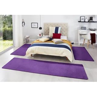 Fancy Teppichläufer 3 St. 67 x 240 cm lila