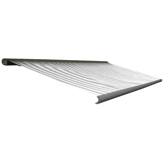 Mendler Kassettenmarkise T122 400 cm grau/weiß