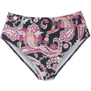 SUNSEEKER Highwaist-Bikini-Hose Damen schwarz bedruckt Gr.34