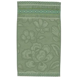 Pip Studio Jasmin Jaquard Gästehandtuch Green 30x50cm (1 Stück) BH