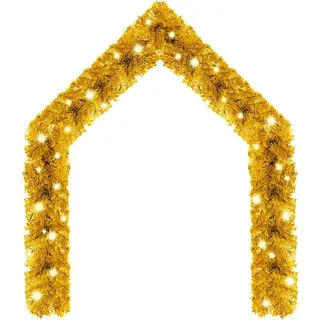 vidaXL Weihnachtsgirlande mit LED 5 m Golden - Gold