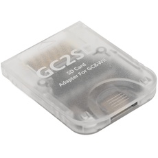 ASHATA GC2SD Premium Micro-Speicherkarten-Adapter für Wii, Schlüssel-SD-Speicherkarten-Stick-Konverter-Adapter für Wii für GC-Spielekonsole, Tragbarer(Transparent)