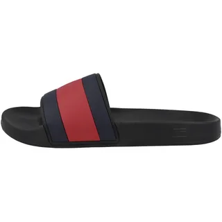 Tommy Hilfiger Rubber TH Flag Pool Slide Schwarz 40