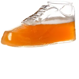 Bierglas – The Shoe Glas – Bier, Spirituosen, Wein, Prosecco und Champagner – Trinkschuh – 450 ml