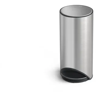 Joseph Joseph 30150 Arc 30L Tretabfalleimer, Leichtes Drücken, Geruchsdicht, Softclose Deckel, Anti-Fingerprint-Beschichtung, Herausnehmbarer Eimer, Rostfreier Stahl