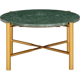 vidaXL Couchtisch Grün 60×60×35 cm Echtstein in Marmoroptik - Grün