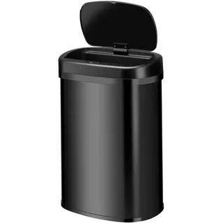 Juskys Rechteckiger Mülleimer 50 l Schwarz