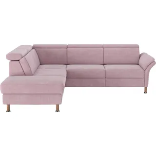 OTTO home Ecksofa Calypso L-Form Polyester 2,5-Sitzer Rosa