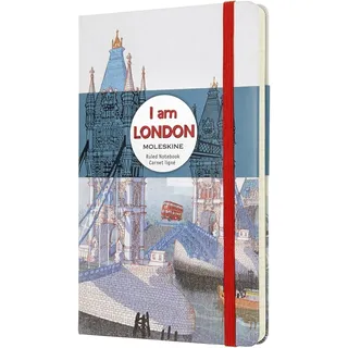 Moleskine Notizbuch I AM the city London A5 liniert Weiß