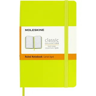 Moleskine Notizbuch liniert Taschenformat 9 x 14 cm Limonengrün