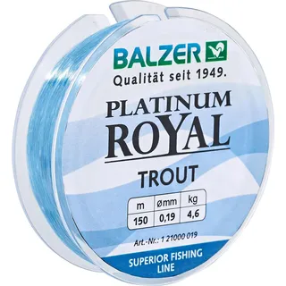 Balzer Platinum Royal Trout Schnur - 150m monofile Angelschnur, Durchmesser/Tragkraft:0.25mm / 7.0kg, Farbe:Blau