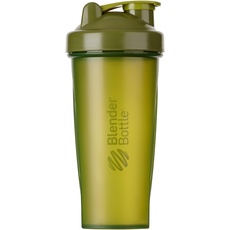 BlenderBottle Classic Shaker mit BlenderBall, optimal geeignet als Eiweiß Shaker, Protein Shaker, Wasserflasche, Trinkflasche, BPA frei, skaliert bis 600 ml, Fassungsvermögen 820 ml, moos grün