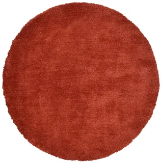 TOM TAILOR HOME Hochflor-Teppich »Shaggy Teppich Cozy« rund 25 mm Höhe Uni Farben, auch in Pastell Farben, weich & kuschelig, braun
