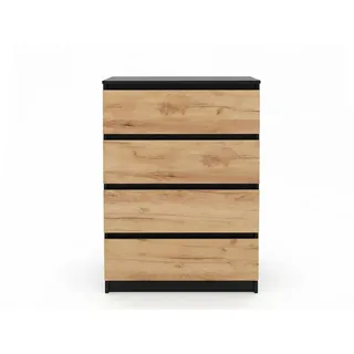 home collective Sideboard 70 x 100 x 40 cm Schwarz