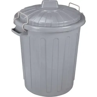 Curver 04128-Y25-41 Abfalltonne Oscar, Plastik, grau, 40 x 35 x 45 cm