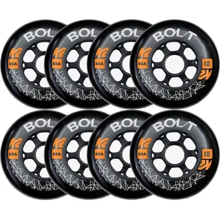 K2 Bolt 90 MM 85A 8-Wheel Pack W ILQ 9 - Black - 30F3013