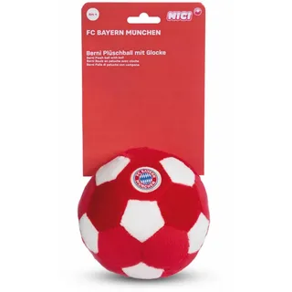 NICI 49087 Plüschball mit Glocke FC Bayern MÜNCHEN 12cm rot