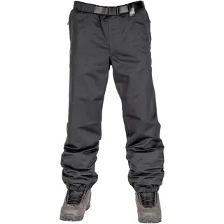 L1 SEXTON ́20 Herren, Funktions- Snowboardhose, Regular Fit, 2 Lagenhose im 90er Jogger- Style mit Belüftungsschlitze und Verstellbarem Gürtel, M, BLACK
