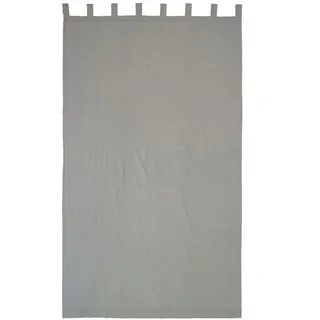 Schlaufenvorhang , Dunkelbraun , Textil , 145x250 cm , Oeko-Tex® Standard 100 , Leinenoptik , Heimtextilien, Vorhänge, Fertigvorhänge, Schlaufenvorhänge